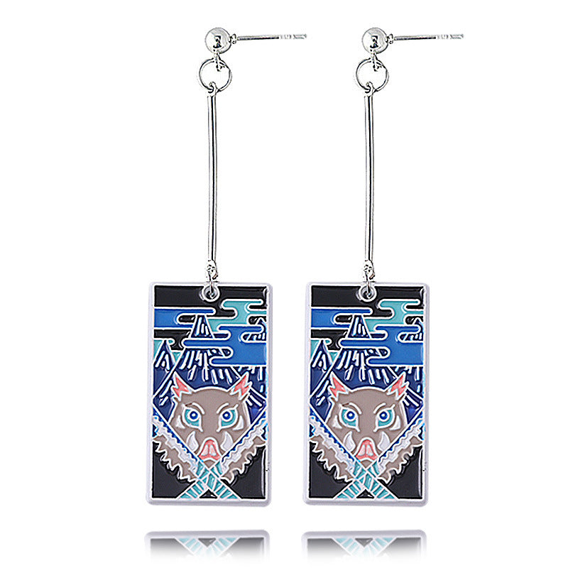 Chic Anime Tanjiro Cosplay Earrings