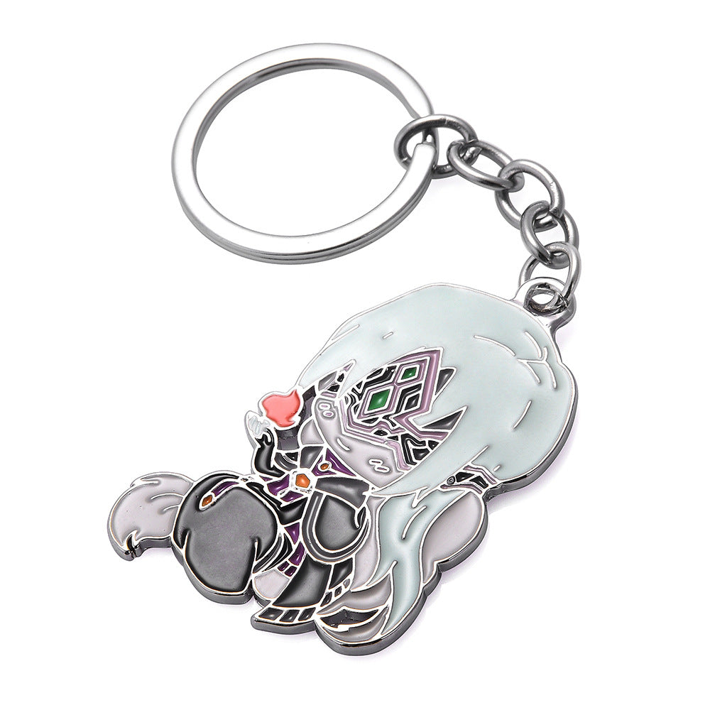 Game Metal Keychain Necklace