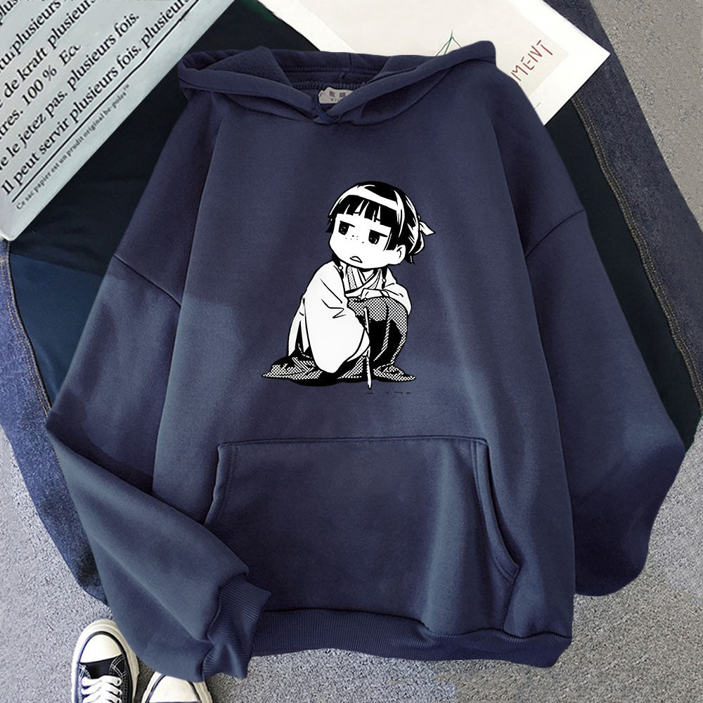 Cute Anime Graphic Pullover Hoodie