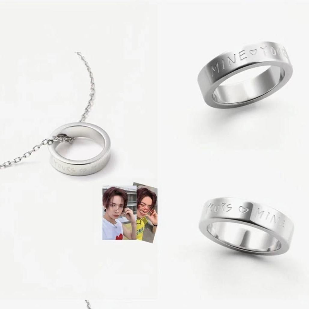 Chic Kpop Ring Pendant Necklace