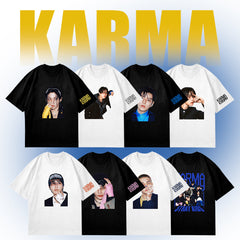 Unisex KPOP Album Graphic Print Cotton T-Shirt