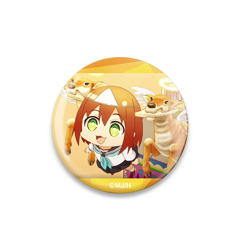 Funny Anime Emoji Badge