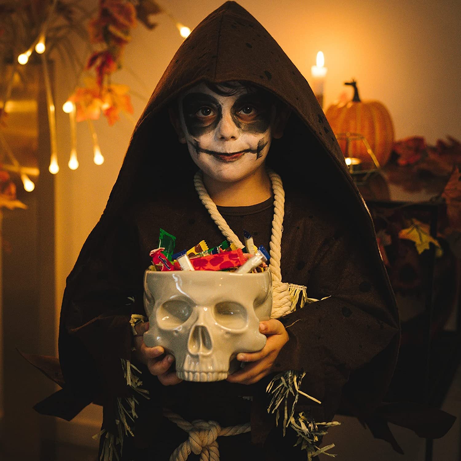 Porcelain Gothic Dining Skull Bowl