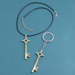 Trendy Anime Keychain Necklace