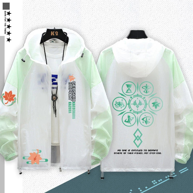 Unisex Game Logo Print Sunscreen Jacket
