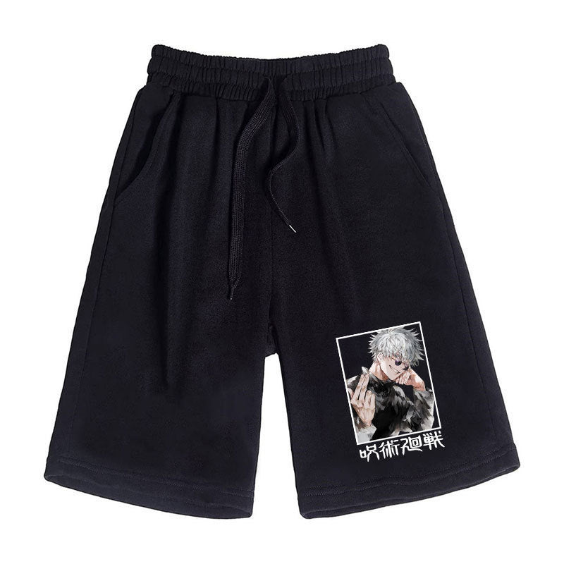 Unisex Anime Print Casual Sports Shorts