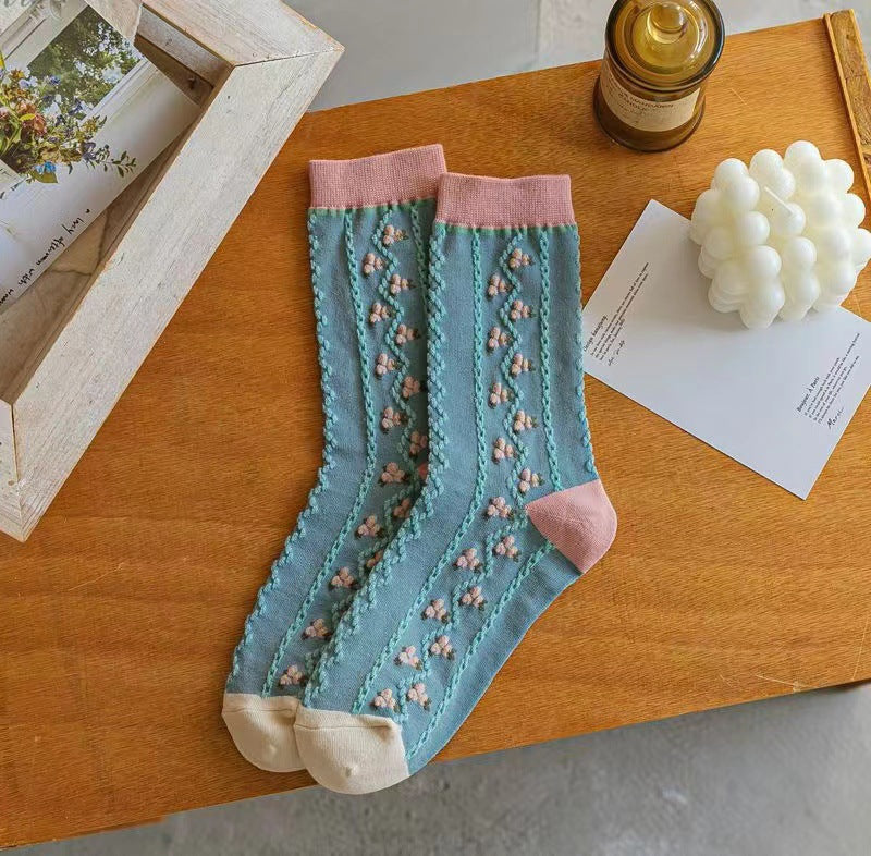 Tulip Flower Socks