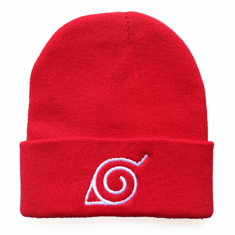 Trendy Red Cloud Logo Knitted Hat