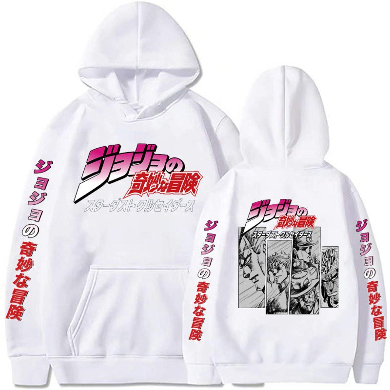 Unisex Jojo Anime Casual Loose Hoodie