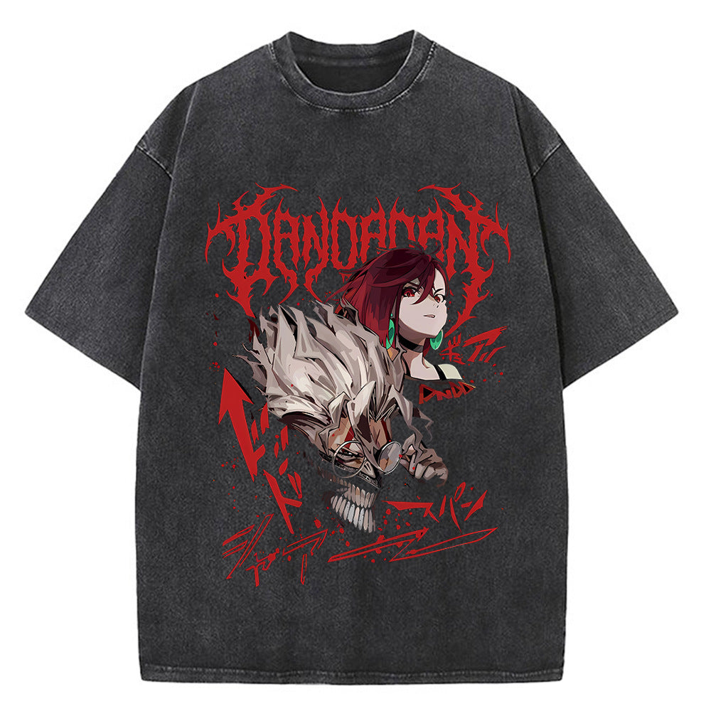 Vintage Men's Anime Dandadan Loose T-shirt