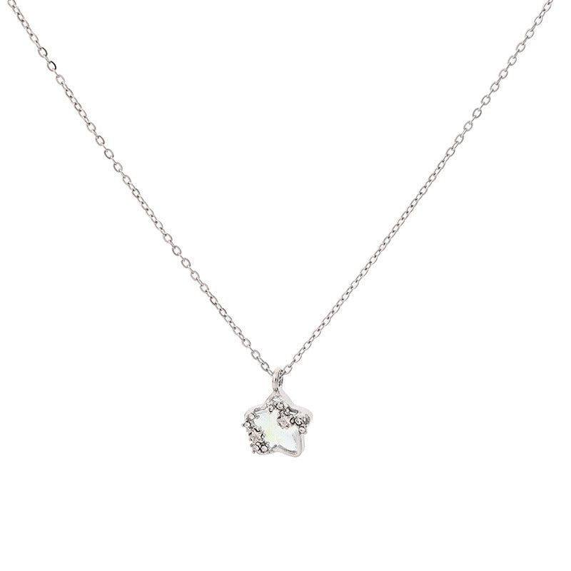 Star and Moon Pendant Necklace