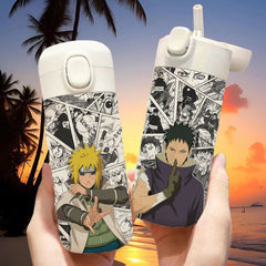 Cool Anime Straw Thermos Cup