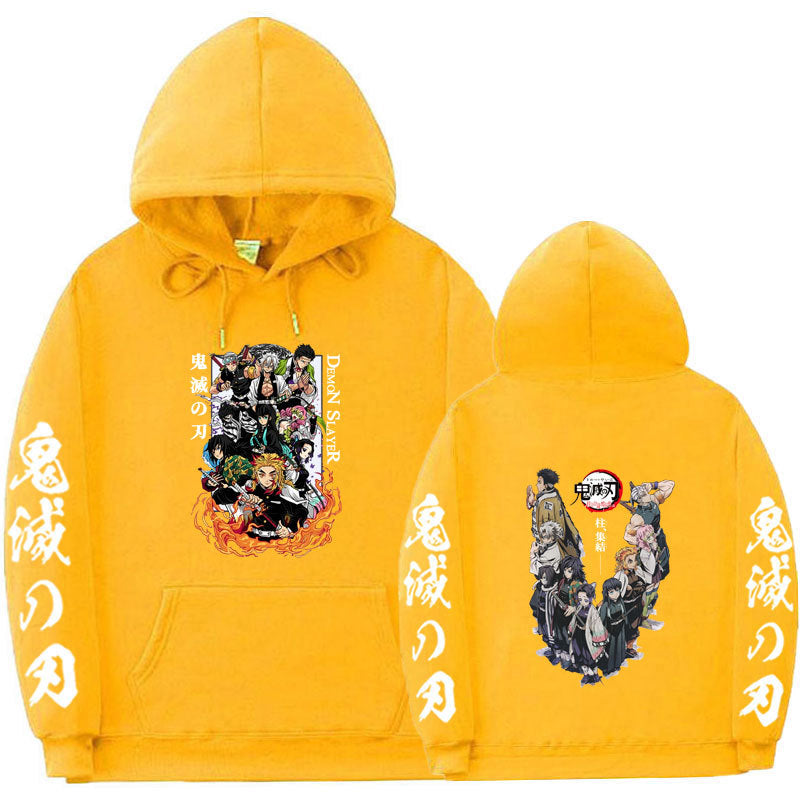 Casual Anime Printed Sports Loose Hoodie