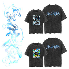 SKZ SUIATSU Washed Short-sleeved T-shirt