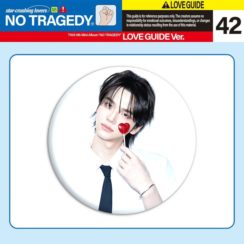 TWS "NO TRAGEDY" Album Badge Mirror Keychain Set
