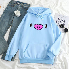 Lovely Casual Cartoon Kpop Hoodie