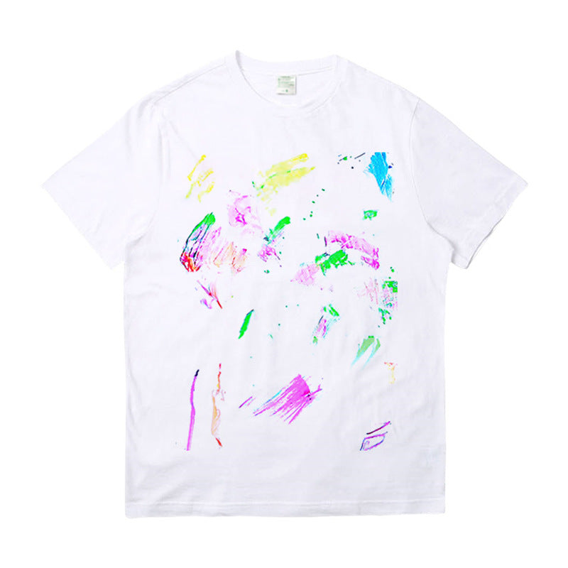 Unisex Kpop Graffiti Short-sleeved T-shirt