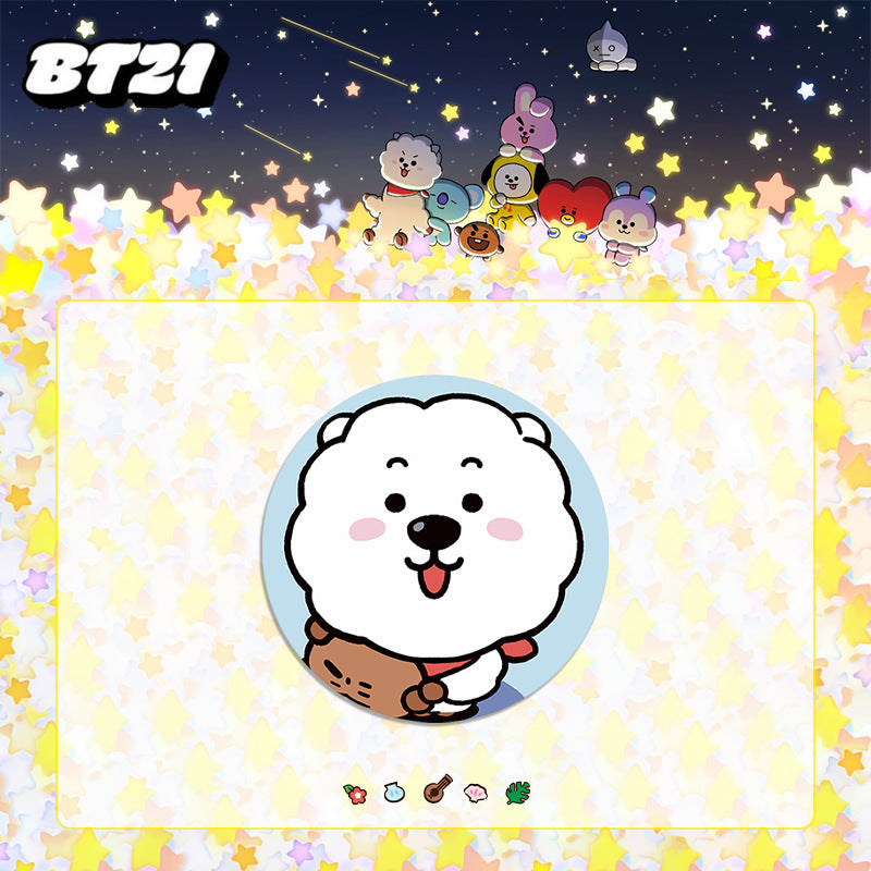 TATA SHOOKY COOKY RJ Tinplate Badge Mirror Keychain