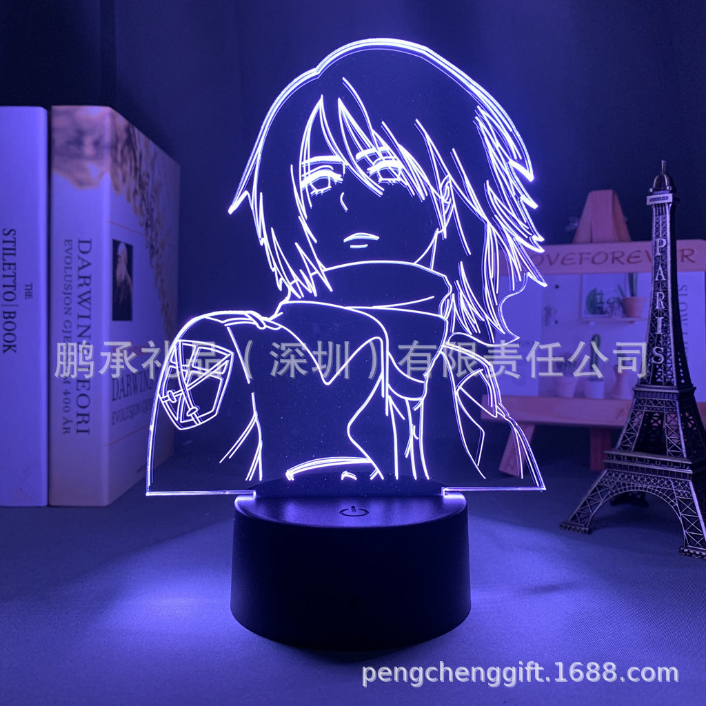Colorful Anime Acrylic 3d Night Light