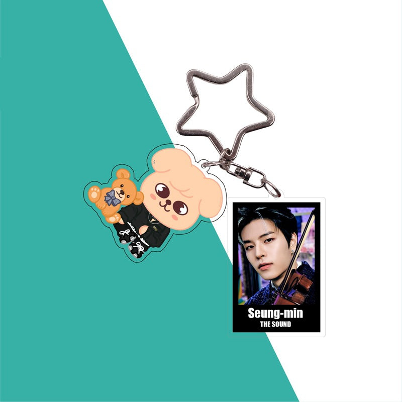 Cute Kpop Photo Keychain
