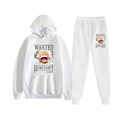 Unisex Luffy Anime Printed Hoodie Sports Pants