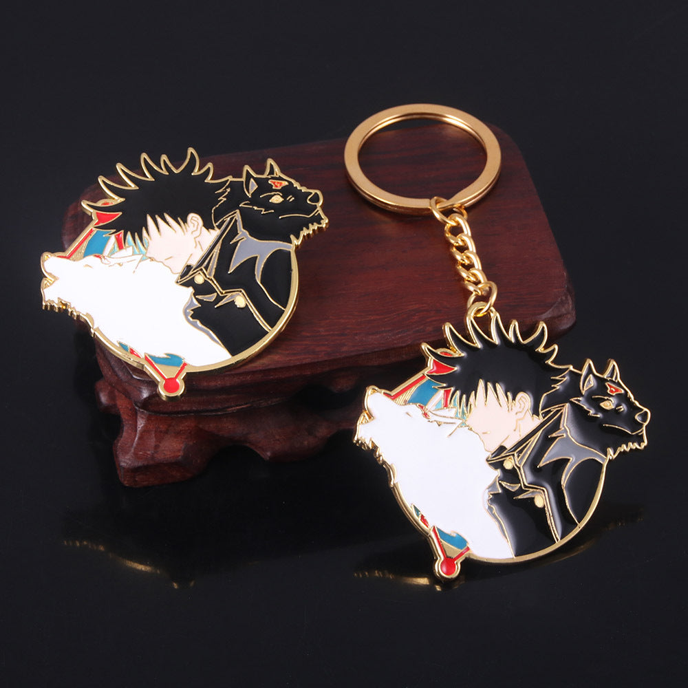 Exquisite Anime Metal Keychain Brooch Badge