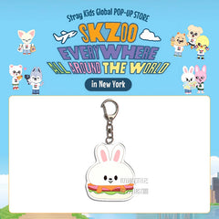 SKZ Burger Acrylic Pendant Keychain
