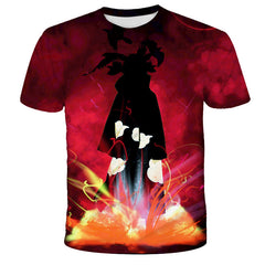 Unisex Anime Digital Print Casual Loose T-shirt