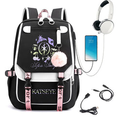 Soft Is Strong Logo Printed Backpack