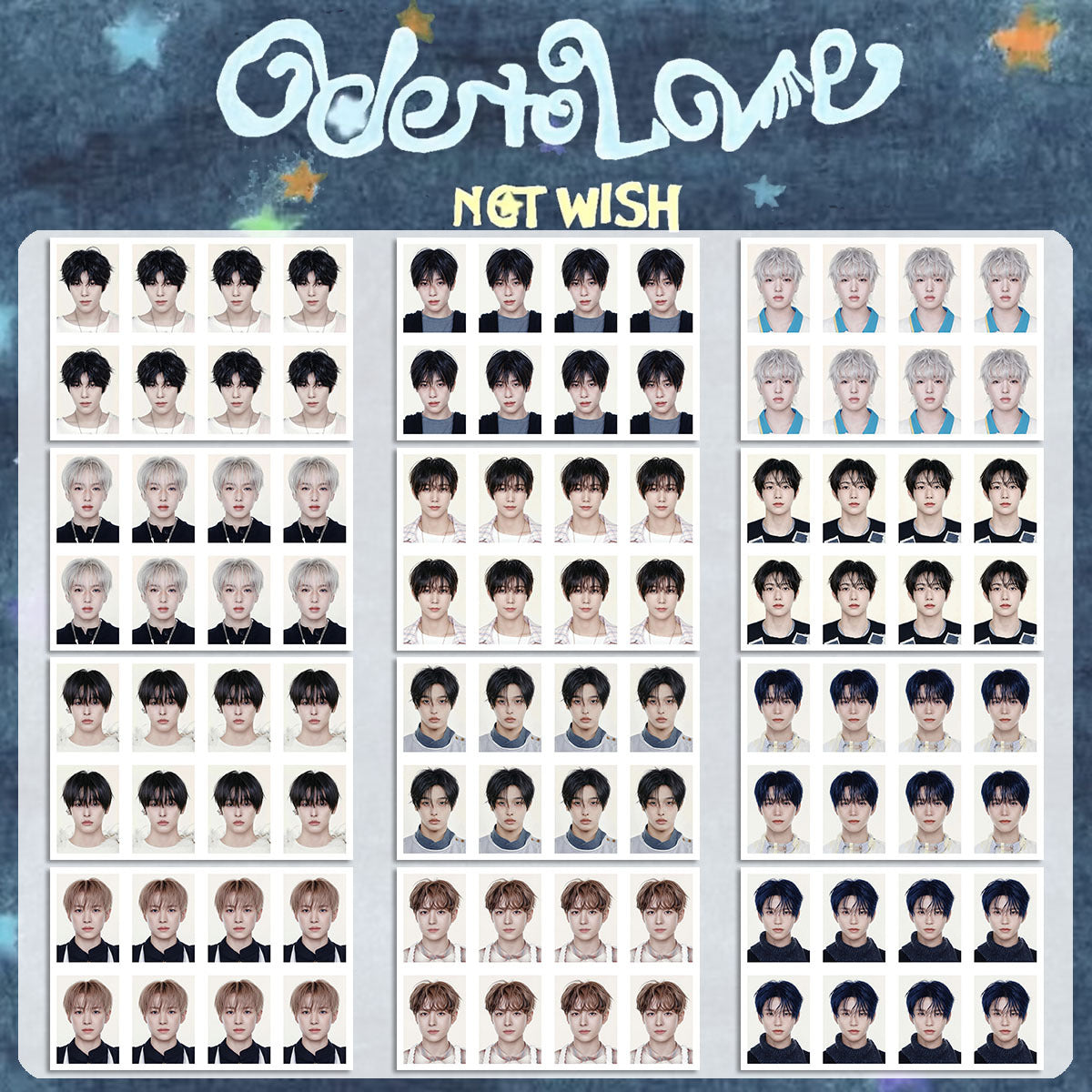 NCT WISH Ode To Love ID Photo Set