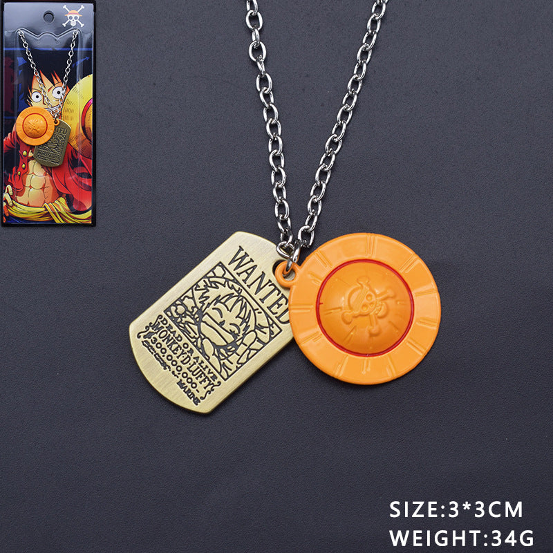 Cute Luffy Necklace Keychain Pendant