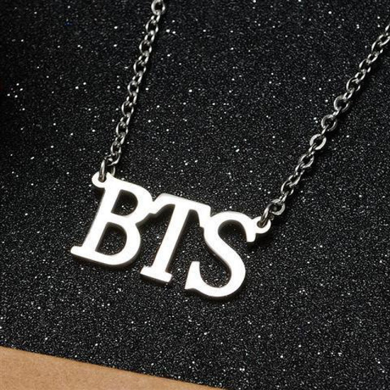KPOP Logo Stainless Steel Bracelet Necklace