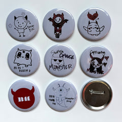 BABYMONS7ER Brooch Badge