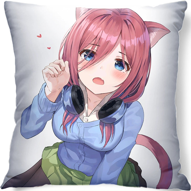 Nakano Anime Throw Pillow