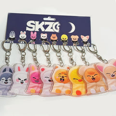 Blanket SKZ Doll Acrylic Pendant Keyring Set