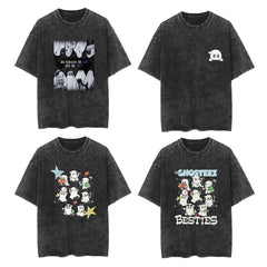 GHOSTEEZ BESTIES Cotton Washed T-shirt