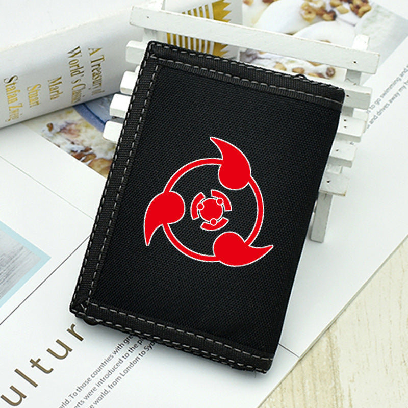 Kakashi Sasuke Anime Logo Wallet