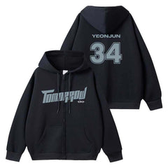 TXT ActTomorrow Letter Zipper Hoodie
