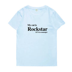 My Cat Is Rockstar Short-sleeved T-shirt