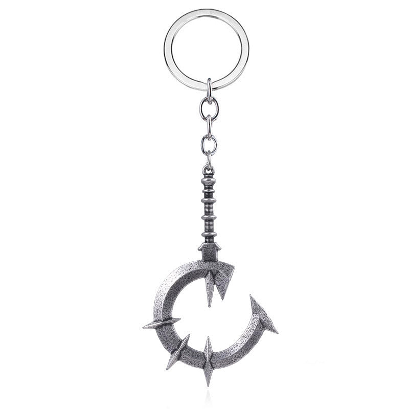 Retro Game Metal Keychain Pendant