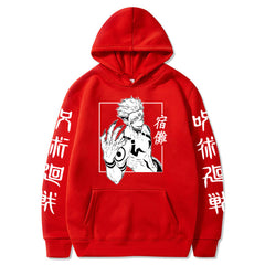 Unisex Anime Pattern Printed Loose Hoodie