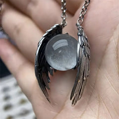 Ghost Wings Crystal Retro Necklace