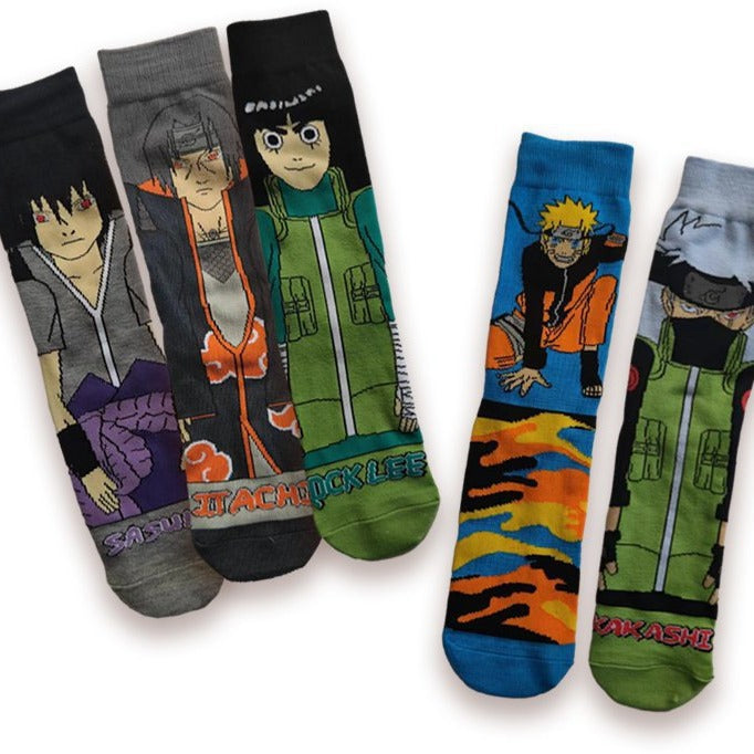 Men's Casual Anime Cotton Socks