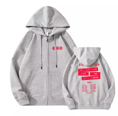 BTS Tour 2026 Zipper Hoodie