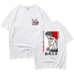 Unisex Anime Baki Printed Short-sleeved T-shirt