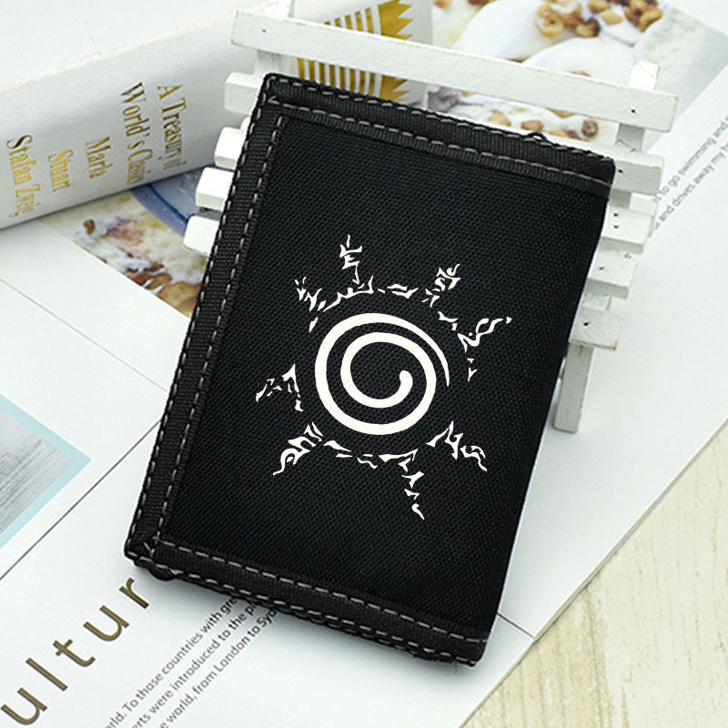 Kakashi Sasuke Anime Logo Wallet