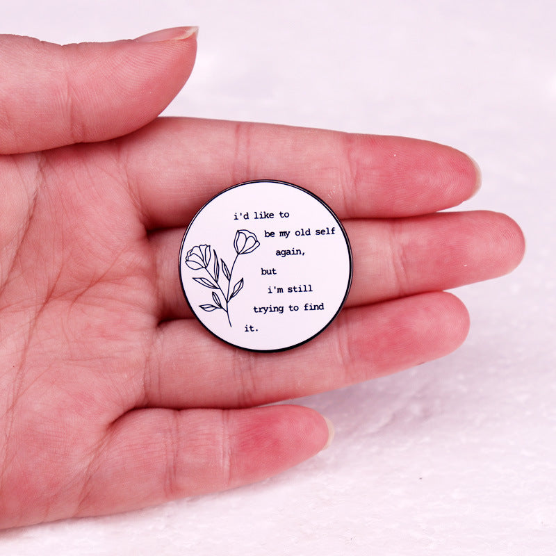 Taylor Lyrics Brooch Badge