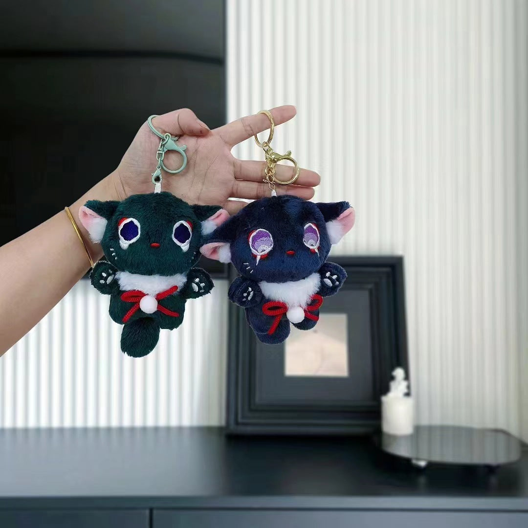 Cartoon Game Cat Plush Keychain Toy