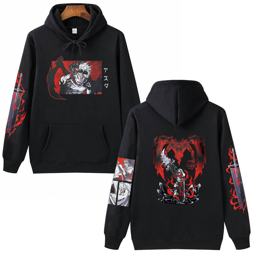 Men's Anime Pattern Printed Hoodie