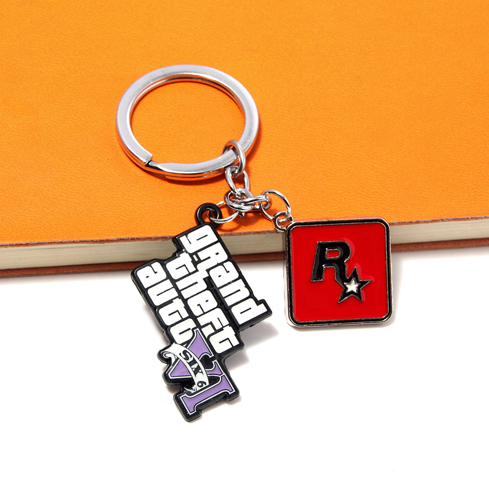 Game Metal Keychain Pendant